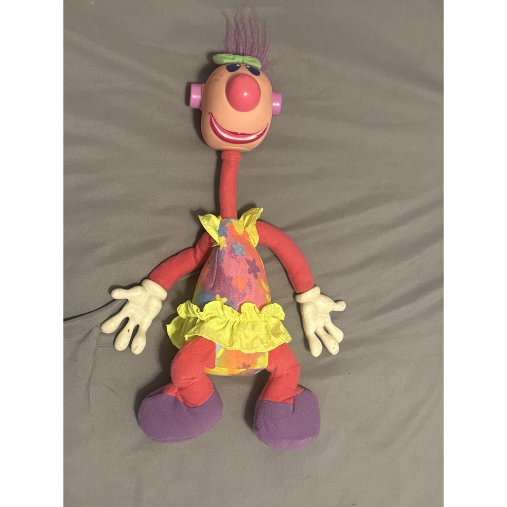 ERTL 90s Vintage Mrs. Jibba Jabba Noisy Noisemaker Plush Doll Toy 12"